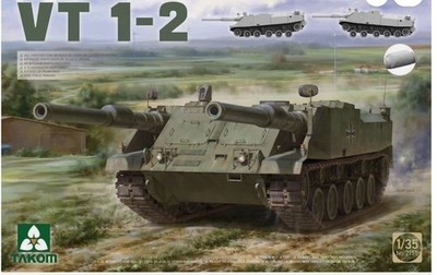 Takom 1:35 - 02155 German VT 1-2, 1970s Experimental Twin-Gun Casemate Tank Kit