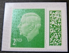 GB 2025 V5010 KING CHARLES III 2ND CLASS M25L MEIL PB-sL DATA MATRIX 30/04/25