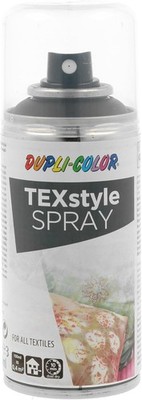 DUPLI-COLOR TEXstyle SPRAY Schwarz 150 ml   Textilspray für Kleidung, Schuhe, Ta