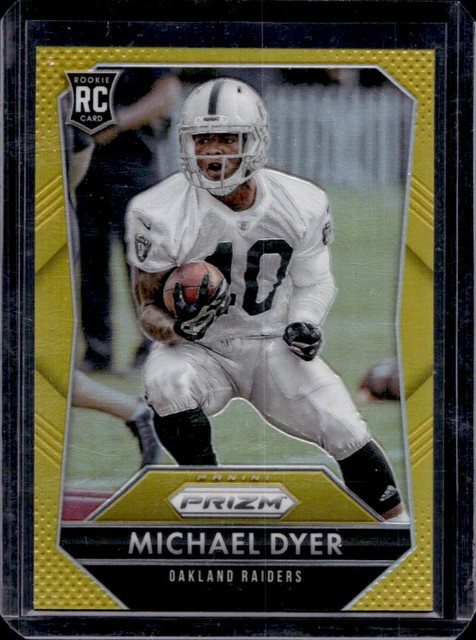 2015 Panini Prizm Michael Dyer RC Gold Rookie #/10 Raiders
