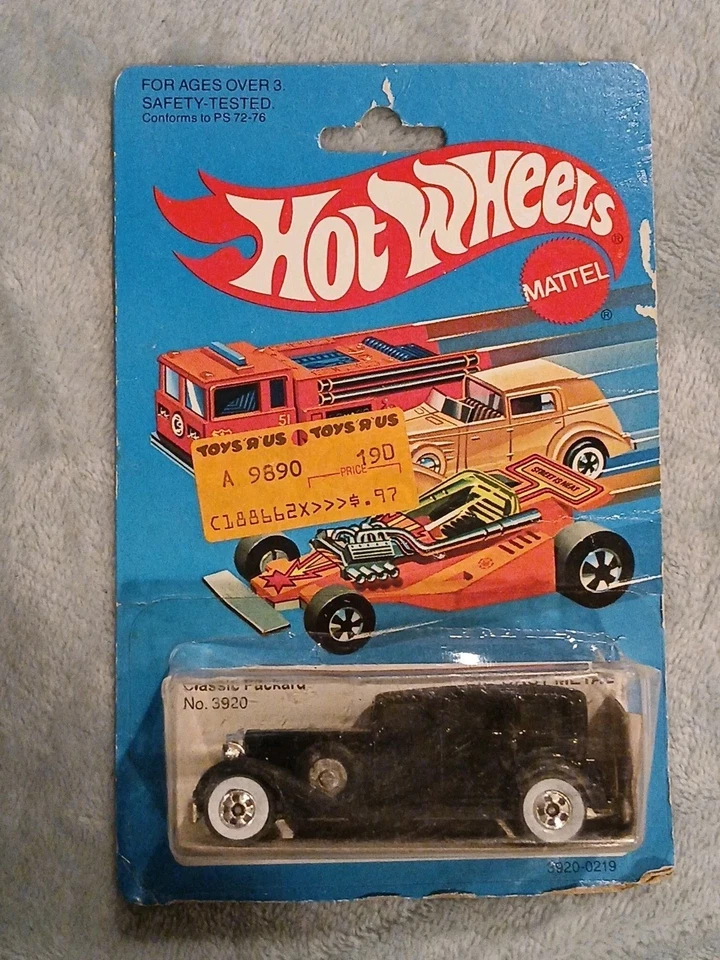 Vintage 1982 MATTEL Hot Wheels ~ Classic Packard No. 3920 ~ 1:64 Scale ~ NOC - Image 3 of 4