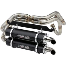 Trinity Racing Stage 5 Full Exhaust System- Black for 2023 Honda SXS10S2X Talon