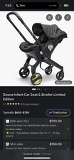 NEW RARE Doona + Infant Car Seat Stroller With + Base Vashtie Limited Edition