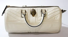 Kurt Geiger Women's Kensington Leather UJ Quilted Barrel Bag NC3 Bone One Size