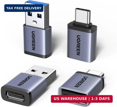 UGREEN USB to USB C Adapter & USB C to USB Adapter Combo 4-Pack, 10Gbps Type C U