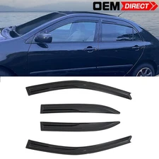 Fits 03-08 Toyota Corolla Sedan 4-Door Mugen Style 4PCS Window Visors Vent Guard