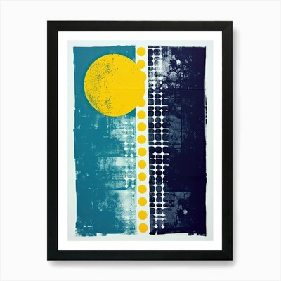 Rippling Shadows Digital Psychedeli gerahmtes Wandbild Poster Leinwanddruck Bild