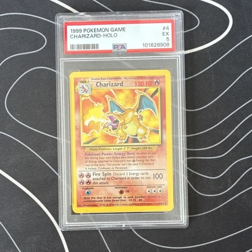Pokémon Charizard Base Set Holo Rare #4/102 PSA 5 1999 Wizards of the Coast