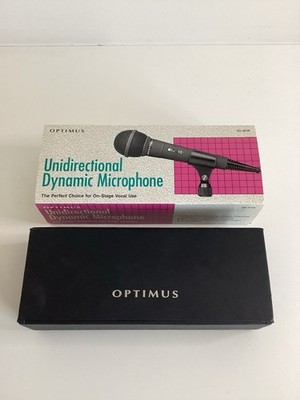 Optimus Unidirectional Dynamic Microphone Model 33-3018, 500 OHMs OPEN BOX