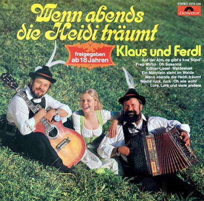 Klaus Und Ferdl   Wenn Abends Die Heidi Träumt (1975) Polydor vinyl Germany NEW