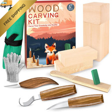 Wood Carving Kit, Whittling Kit for Beginners 17PCS Tools 17 pcs