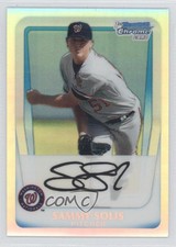 2011 Bowman Chrome Prospects Refractor 437/799 Sammy Solis #BCP106 0b0