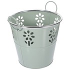 Container for Flowers Balcony Iron Planter Bucket Creative Plants Pots