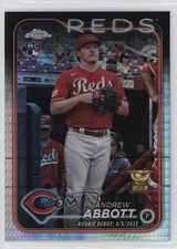 2024 Topps Chrome Update Rookie Debut Prism Refractor Andrew Abbott #USC34 1dh2