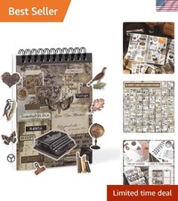 Pre-Cut Vintage Sticker for Journaling, 595PCS - 50 Sheets Washi