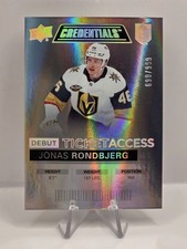 2021-22 Upper Deck Credentials #78 Jonas Rondbjerg #/999 RC