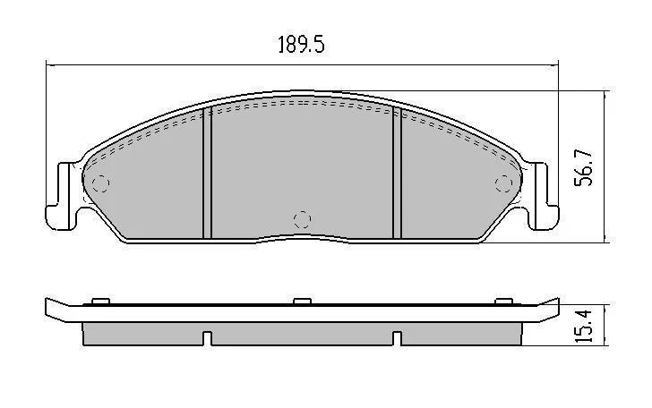 FULL SET RDA PHANTOM CERAMIC BRAKE PADS FOR FORD FALCON BA XR6 XR6T XR8 2002-05 - image 3 of 4