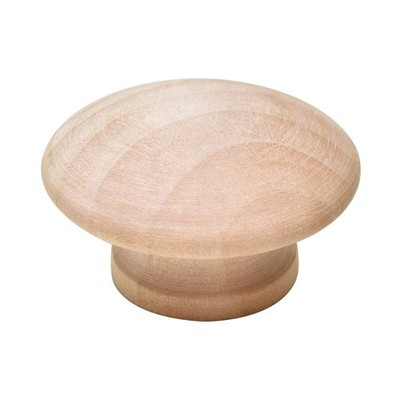 Silverline 6 Pack Round Wood Drawer Knobs 1-1/2'' Unfinished Cabinet Pulls