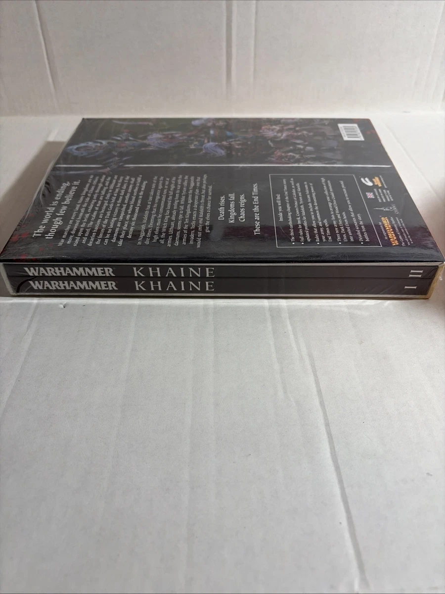 Warhammer Fantasy The End Times Khaine 2 Book Set New Sealed
