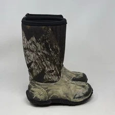Bogs Classic High Waterproof Boots Kids Girls Boys Size 1 Green Camo Rain Winter