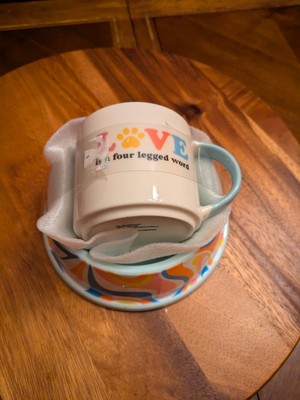 ''LOVE IS A FOUR LEGGED WORD'' Set. Great for the pet lover! Brand New!