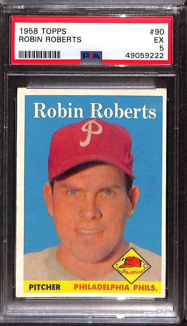 1958 Topps #90 Robin Roberts PSA 5 EX 49059222 