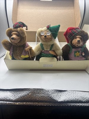SIGNED & Numbered - ROBERT RAIKES Christmas Craftsmen Bears  Collector Original 