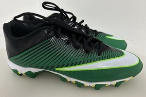 Nike Fast Flex VPR Low Football Cleats Green 833388-301 Youth Size  9