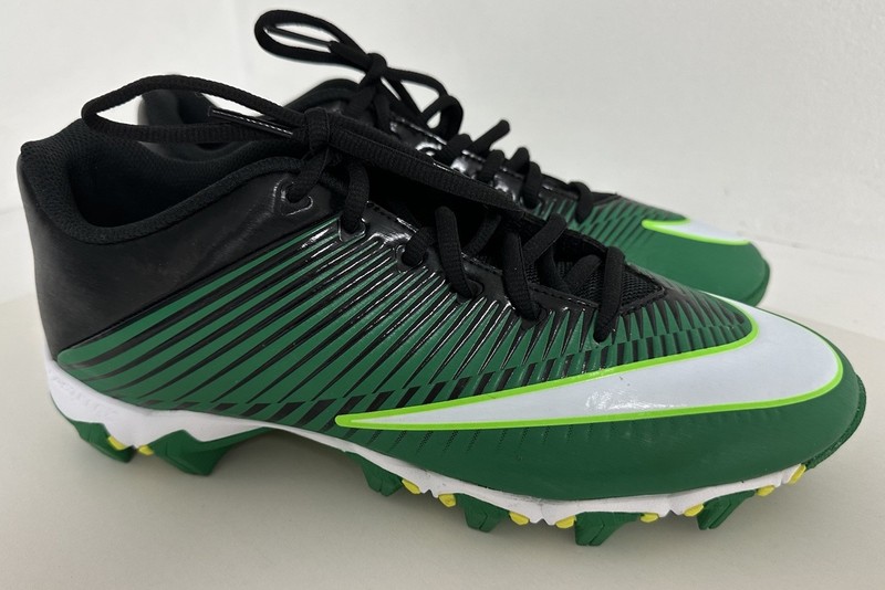 Nike Fast Flex VPR Low Football Cleats Green 833388-301 Youth Size  9