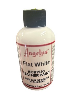 Angelus Acrylfarbe FLAT WHITE - LARGE 118ml - für Leder & Synthetik AU