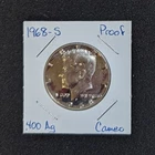 1968-S Kennedy 40% Silver Half Dollar BU/Cameo Proof Lot #26K47 FREE SHIPPING!