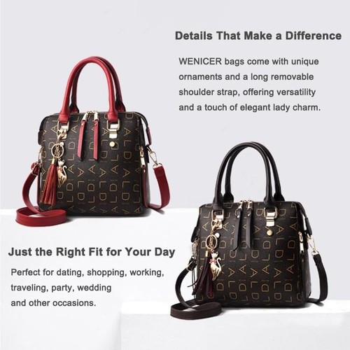 Womens Purses and Handbags Top Handle Satchel Shoulder Bags Messenger Tote Ba... - Picture 8 of 8
