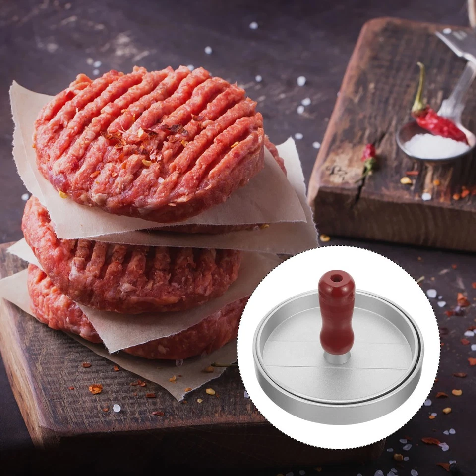 Stampo per hamburger e in acciaio inossidabile da 1 pezzo. Strumenti - Immagine 2 di 4