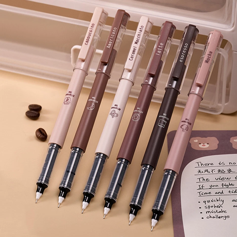 6x Fine Point Pen 14.5cm Funny Needle Tip Pens Set Aesthetic Stationery Supplies - image 2 of 4