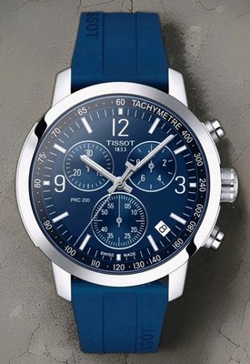 TISSOT PRC200 T114.417.17.047.00 Blue Case Size 43mm Rubber Strap Watch