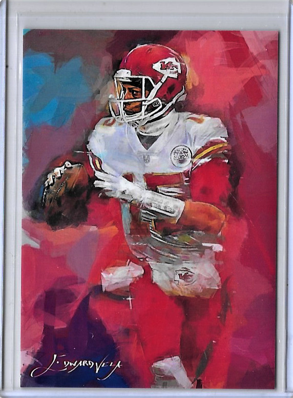 Patrick Mahomes 2021 Authentic Artist Signed Limited Edition Card 41 of 50