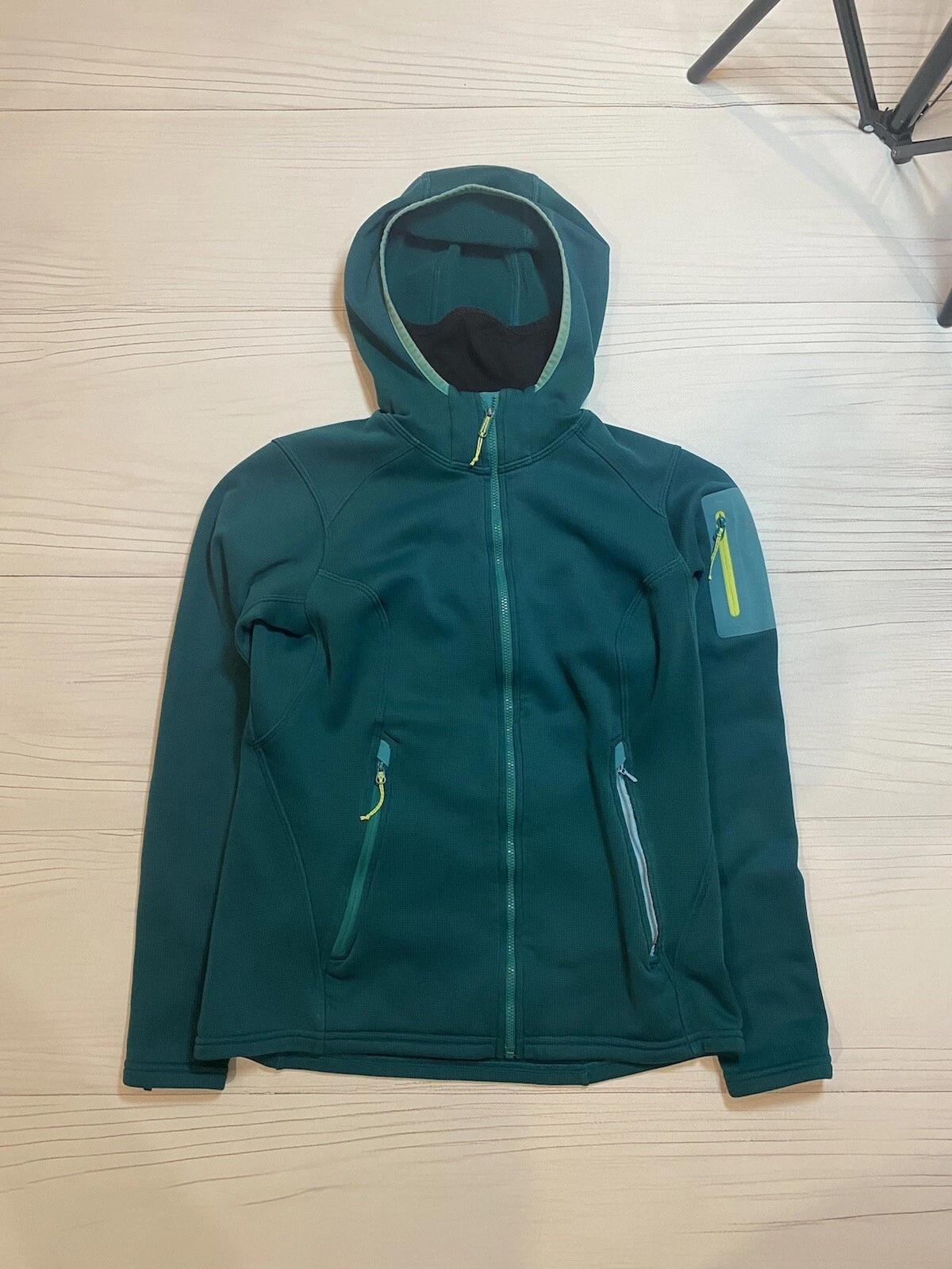 SUPREME Felpa con cappuccio Arc'teryx Pile Gorpcore Zip y2k Giacca Trapano Piccolo Colore Turchese