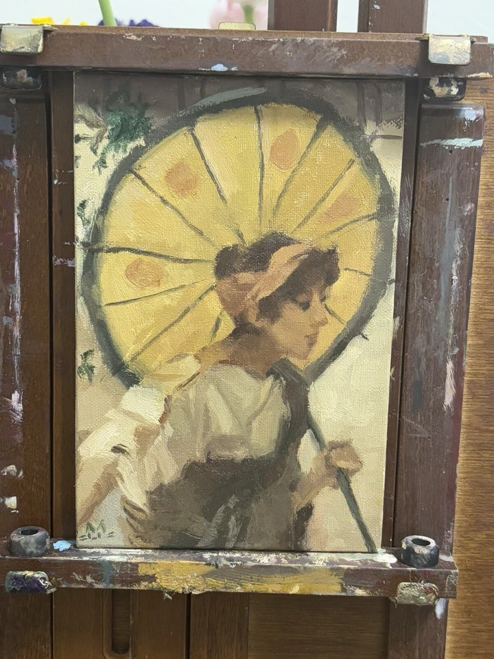 Pintura a óleo original “Diógenes” Waterhouse Master arte cópia - Imagem 3 de 4