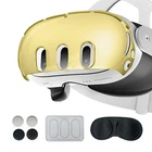 For Quest 3 VR Headset PC Transparent Protective Cover Hardened Film Rocker Cap