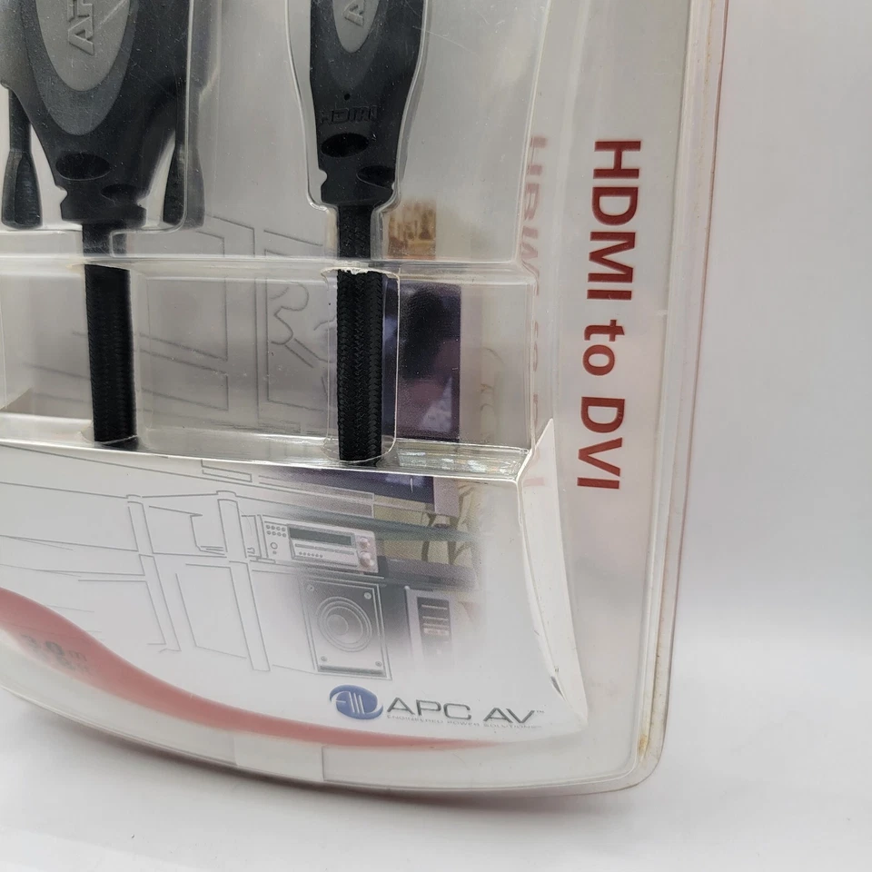 Home Theater Pro Interconnects HDMI to DVI 3 meter 9.8 feet APC AV APC - Image 4 of 4