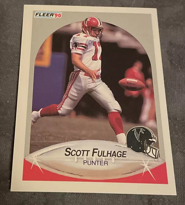 Scott Fulhage 1990 Fleer #376 Atlanta Falcons  *FREE SHIPPING*