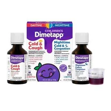 Dimetapp Children’s Day/Night Cold Cough Grape 2 Pack  (4 Oz Bottles)  EXP 09/26