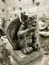 Gargoyle Winged gothic gargoyle ,concrete stone garden ornament statue
