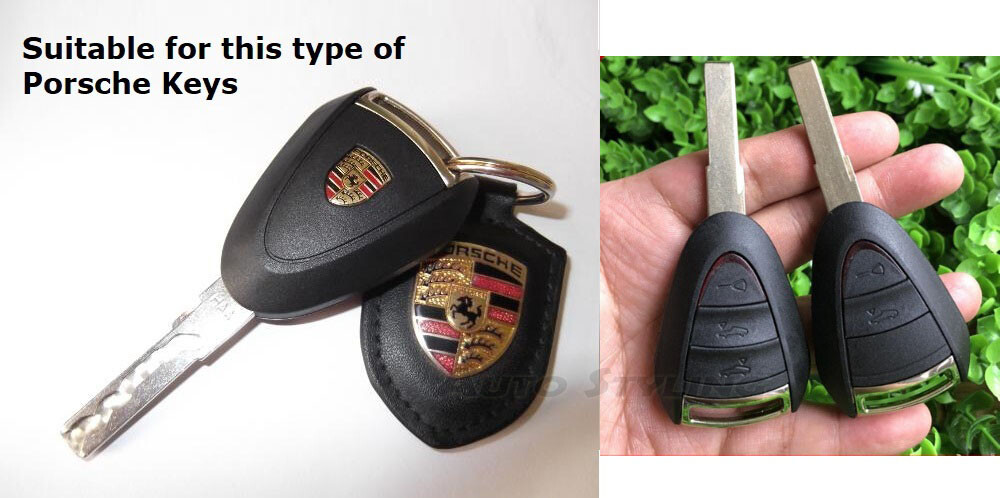 Bianco Lucido Portachiavi Cover Per Porsche Boxster Cayman 987 911 2 3 Case Op - Foto 10
