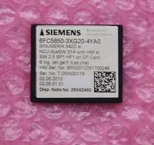 Siemens Sinumerik 840D SL / 6FC5850-3XG20-4YA0  / CNC-Software 31A mit HMI-SL