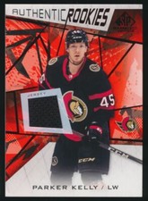 2021-22 SP Game Used Base Red Jersey Relic #183 Parker Kelly RC Ottawa Senators