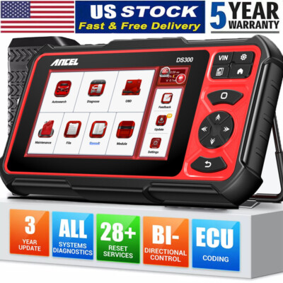 ANCEL DS300 OBD2 Scanner ECU Coding Bi-directional Diagnostic Device All System