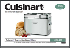 Cuisinart Bread maker CBK-200 Instruction Man...