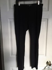 ADRIANNA PAPELL Black Slim-Leg Ankle Pants Leggings  Size 8