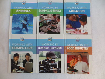 Lot of 6 MY FUTURE CAREER Working With Animals Children Computers Banking Food